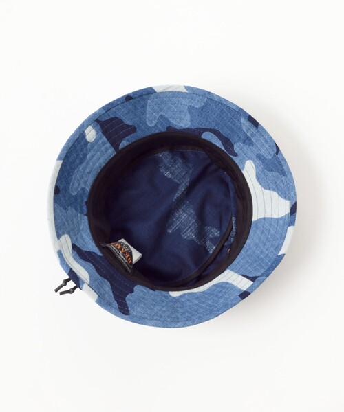 BEAMS PLUS（ビームスプラス）の「インディゴ カモフラージュ ジャングル ハット（ハット・メンズ・インディゴブルー・ONE SIZE）」の4枚目の写真