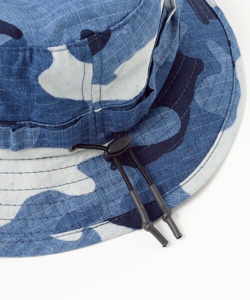 BEAMS PLUS（ビームスプラス）の「インディゴ カモフラージュ ジャングル ハット（ハット・メンズ・インディゴブルー・ONE SIZE）」の5枚目の写真