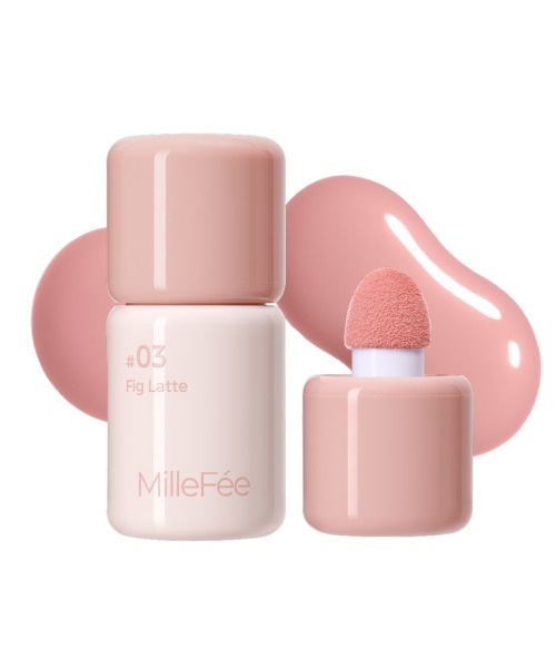 MilleFee（ミルフィー）の「シェイクドロップチーク（チーク・レディース・04 ブルーベリーミルク/01 ピーチスフレ/02 モカムース/03 フィグラテ/N03 フィグラテ/N02 モカムース/N04 ブルーベリーミルク/N01 ピーチスフレ・FREE）」の2枚目の写真