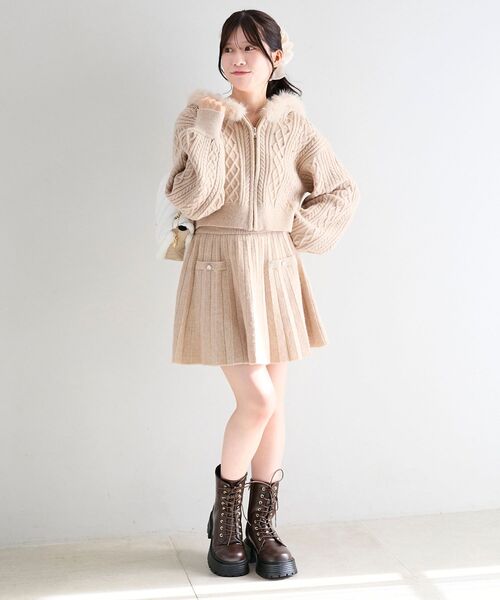 MAJESTIC LEGON（マジェスティックレゴン）の「タンクソールレースアップブーツ（ブーツ・レディース・ブラウン/ブラウン系その他2/ブラック・SMALL/MEDIUM/LARGE/X-LARGE）」の15枚目の写真