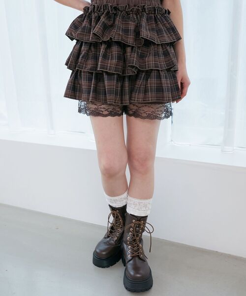 MAJESTIC LEGON（マジェスティックレゴン）の「タンクソールレースアップブーツ（ブーツ・レディース・ブラウン/ブラウン系その他2/ブラック・SMALL/MEDIUM/LARGE/X-LARGE）」の19枚目の写真