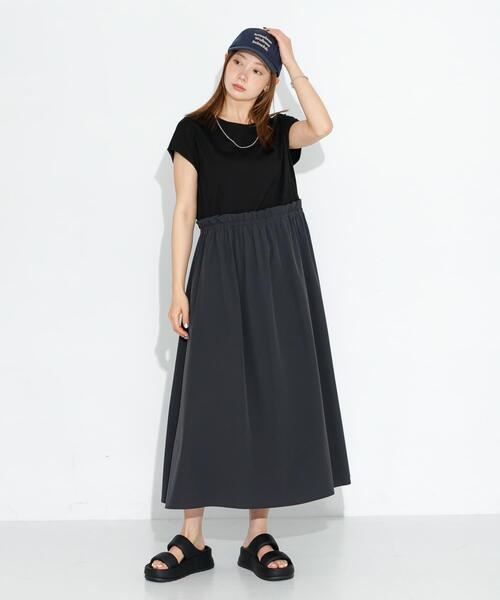URBAN RESEARCH Sonny Label（アーバンリサーチサニーレーベル）の「『吸水速乾/接触冷感』Breeze Fit ドッキングワンピース（ワンピース・レディース・チャコールグレー/ブラック/グレー系その他・FREE）」の8枚目の写真
