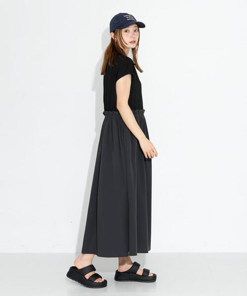 URBAN RESEARCH Sonny Label（アーバンリサーチサニーレーベル）の「『吸水速乾/接触冷感』Breeze Fit ドッキングワンピース（ワンピース・レディース・チャコールグレー/ブラック/グレー系その他・FREE）」の7枚目の写真