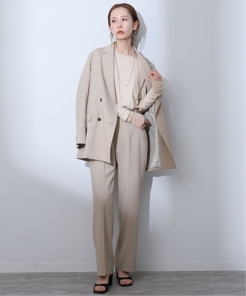 SLOBE IENA(スローブイエナ)の「《追加》レイヤードスリーブロンTEE(Tシャツ/カットソー・レディース・ホワイト/アイボリー/ブラック/ピンク系その他・FREE)」の5枚目の写真