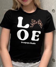 レオパードLOVEクロップドTシャツ