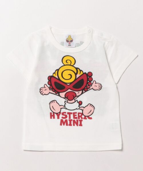 HYSTERIC MINI（ヒステリックミニ）の「JOY!JOY!HYSTERIC半袖Tシャツ（Tシャツ/カットソー・キッズ・ホワイト/ブラック/マジェンタ・80/90）」の2枚目の写真