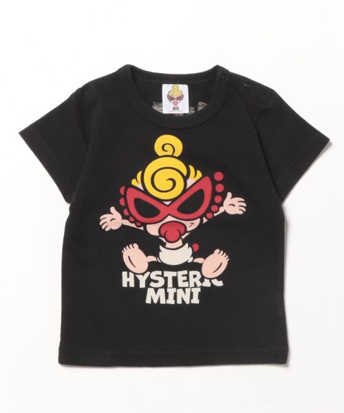 HYSTERIC MINI（ヒステリックミニ）の「JOY!JOY!HYSTERIC半袖Tシャツ（Tシャツ/カットソー・キッズ・ホワイト/ブラック/マジェンタ・80/90）」の3枚目の写真