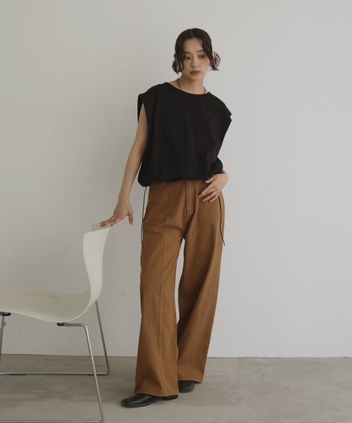 セール】パネルデザインツイルパンツ（デニムパンツ）｜hellam（へラム