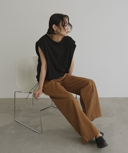 セール】パネルデザインツイルパンツ（デニムパンツ）｜hellam（へラム