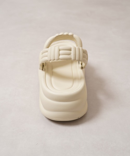 1111clothing（ワンフォークロージング）の「軽量 厚底サンダル / Lightweight thick-soled sandals（サンダル・レディース・オフホワイト/ブラック/ベージュ・L/M/S）」の14枚目の写真