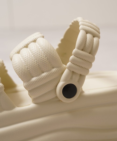 1111clothing（ワンフォークロージング）の「軽量 厚底サンダル / Lightweight thick-soled sandals（サンダル・レディース・オフホワイト/ブラック/ベージュ・L/M/S）」の17枚目の写真