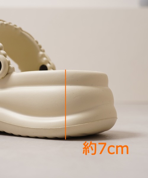 1111clothing（ワンフォークロージング）の「軽量 厚底サンダル / Lightweight thick-soled sandals（サンダル・レディース・オフホワイト/ブラック/ベージュ・L/M/S）」の19枚目の写真