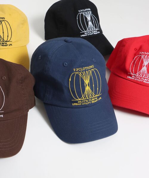 FFEIN（フェイン）の「【FFEIN(フェイン)】アートロゴ刺繍キャップ / 刺繍 深めキャップ（キャップ・メンズ・レッド/ブラウン/イエロー/ブラック/ブルー/ネイビー・FREE）」の3枚目の写真