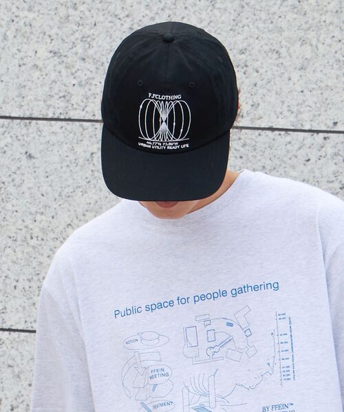 FFEIN（フェイン）の「【FFEIN(フェイン)】アートロゴ刺繍キャップ / 刺繍 深めキャップ（キャップ・メンズ・レッド/ブラウン/イエロー/ブラック/ブルー/ネイビー・FREE）」の7枚目の写真