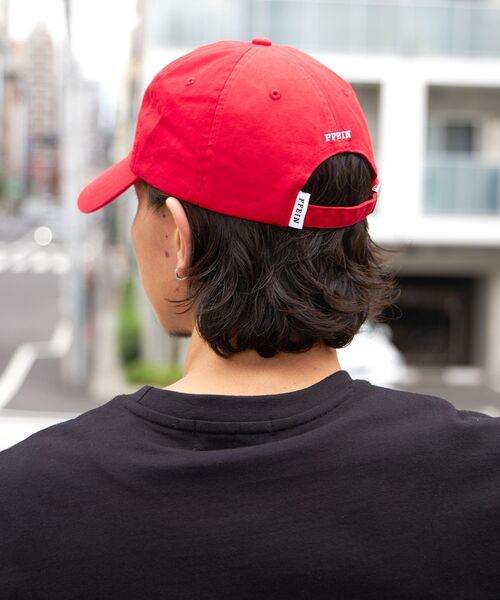 FFEIN（フェイン）の「【FFEIN(フェイン)】アートロゴ刺繍キャップ / 刺繍 深めキャップ（キャップ・メンズ・レッド/ブラウン/イエロー/ブラック/ブルー/ネイビー・FREE）」の9枚目の写真
