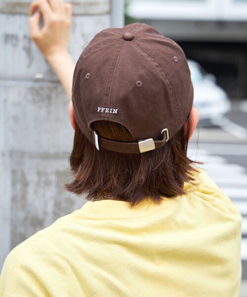 FFEIN（フェイン）の「【FFEIN(フェイン)】アートロゴ刺繍キャップ / 刺繍 深めキャップ（キャップ・メンズ・レッド/ブラウン/イエロー/ブラック/ブルー/ネイビー・FREE）」の11枚目の写真