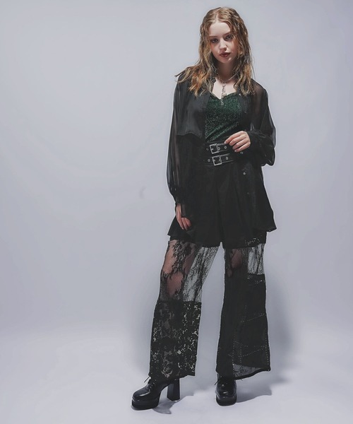 HARE（ハレ）の「ダブルベルトスカパン(HARE)（その他パンツ・レディース・パープル/ブラック・FREE）」の3枚目の写真