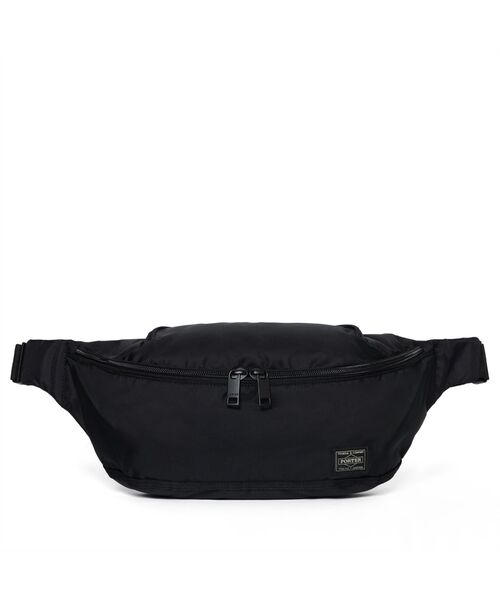 未使用 PORTER ポーター フラッシュ ウエストバッグ ブラック バッグ 黒 フラッシュ ウエストバッグ(L)（ボディバッグ/ウエストポーチ