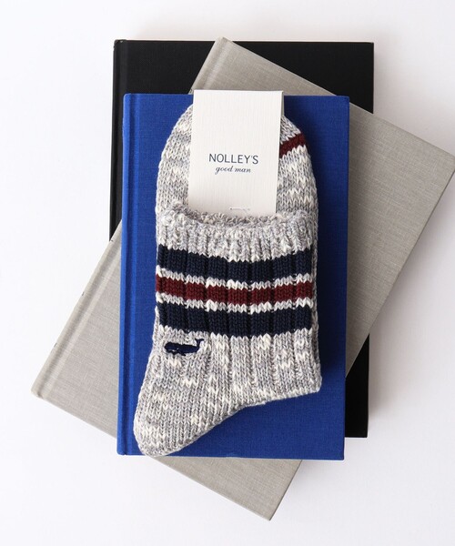 NOLLEY’S（ノーリーズ）の「【ANONYMOUSISM/ アノニマスイズム】別注クジラクォーターラインソックス（ソックス/靴下・メンズ・ブルー系その他6/グレー系その他/ホワイト系その他2/ホワイト系その他3・FREE）」の3枚目の写真