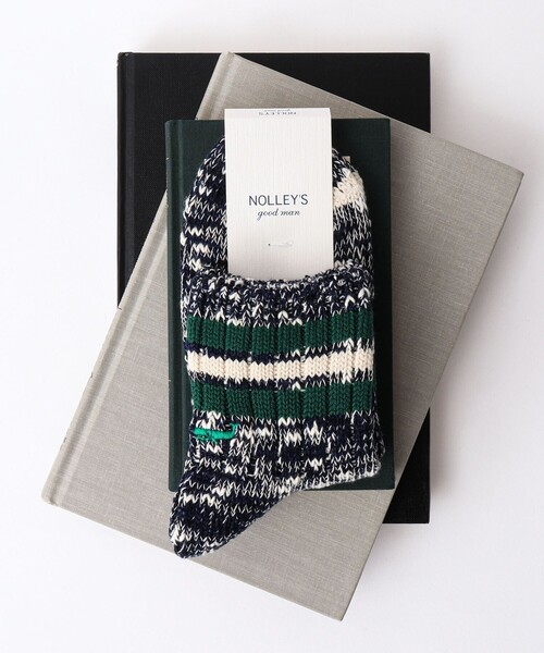 NOLLEY’S（ノーリーズ）の「【ANONYMOUSISM/ アノニマスイズム】別注クジラクォーターラインソックス（ソックス/靴下・メンズ・ブルー系その他6/グレー系その他/ホワイト系その他2/ホワイト系その他3・FREE）」の4枚目の写真