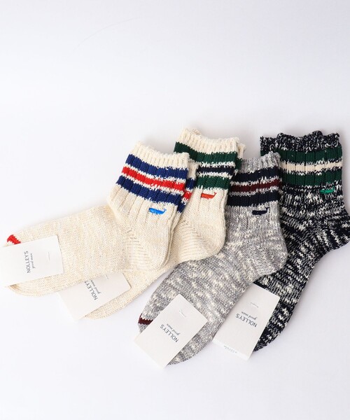 NOLLEY’S（ノーリーズ）の「【ANONYMOUSISM/ アノニマスイズム】別注クジラクォーターラインソックス（ソックス/靴下・メンズ・ブルー系その他6/グレー系その他/ホワイト系その他2/ホワイト系その他3・FREE）」の17枚目の写真