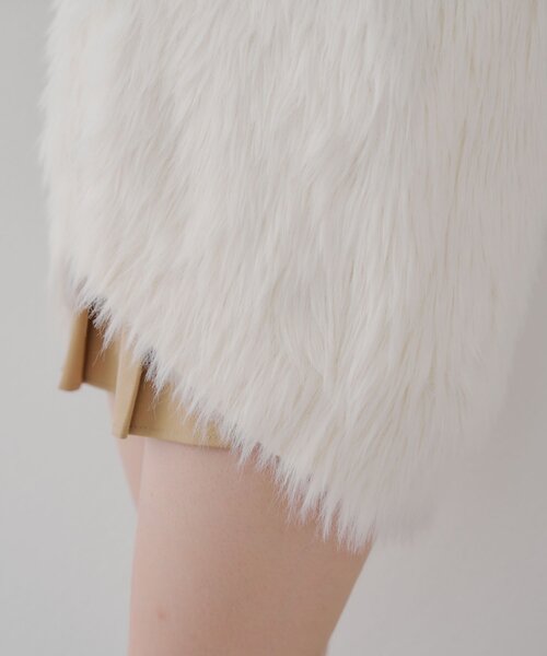 continuer de NICE CLAUP（コンティニューデナイスクラップ）の「フェザーBIGカーディガン（カーディガン/ボレロ・レディース・ベージュ/ピンク/オフホワイト/チャコールグレー・FREE）」の16枚目の写真