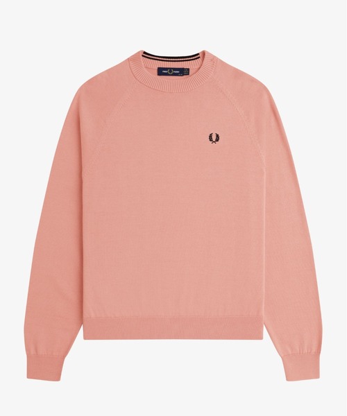 FRED PERRY(フレッドペリー)の「Crew Neck Jumper/クルーネックニット(ニット/セーター・レディース・ブラック/ピンク・10)」の8枚目の写真