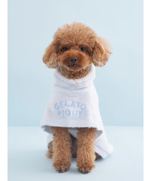 gelato pique（ジェラートピケ）の「【CAT&DOG】【Birthday】スムーズィーケープ（ペットウェア・レディース・クリーム/ブルー/ピンク・S/M/L）」の5枚目の写真