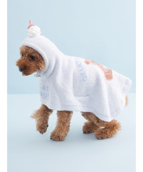 gelato pique（ジェラートピケ）の「【CAT&DOG】【Birthday】スムーズィーケープ（ペットウェア・レディース・クリーム/ブルー/ピンク・S/M/L）」の8枚目の写真