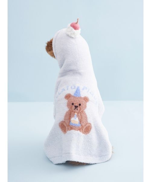 gelato pique（ジェラートピケ）の「【CAT&DOG】【Birthday】スムーズィーケープ（ペットウェア・レディース・クリーム/ブルー/ピンク・S/M/L）」の9枚目の写真
