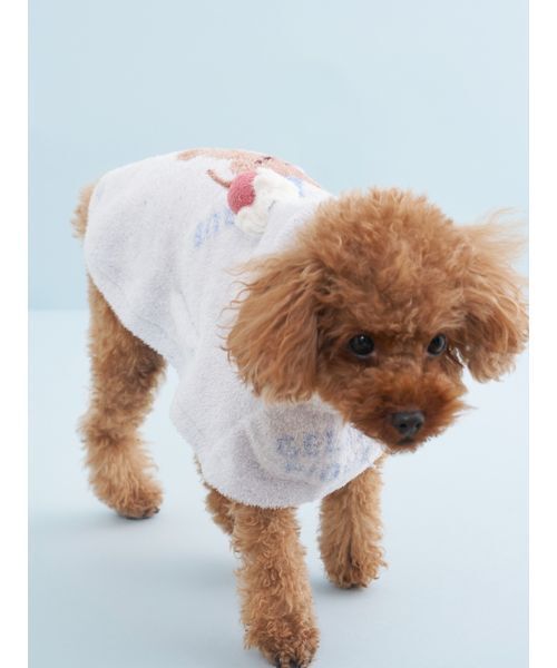 gelato pique（ジェラートピケ）の「【CAT&DOG】【Birthday】スムーズィーケープ（ペットウェア・レディース・クリーム/ブルー/ピンク・S/M/L）」の11枚目の写真