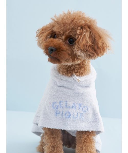 gelato pique（ジェラートピケ）の「【CAT&DOG】【Birthday】スムーズィーケープ（ペットウェア・レディース・クリーム/ブルー/ピンク・S/M/L）」の12枚目の写真