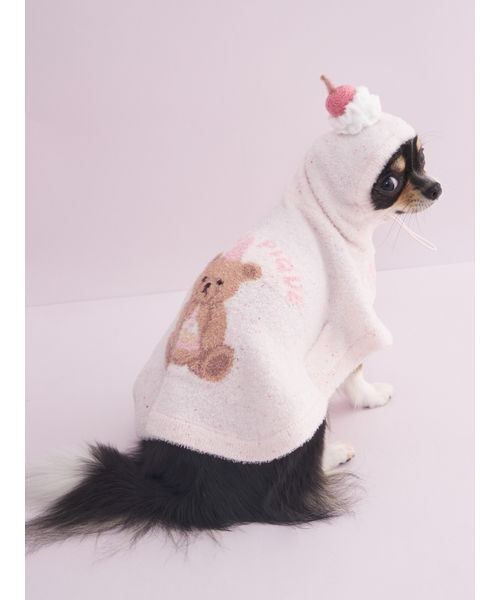 gelato pique（ジェラートピケ）の「【CAT&DOG】【Birthday】スムーズィーケープ（ペットウェア・レディース・クリーム/ブルー/ピンク・S/M/L）」の17枚目の写真