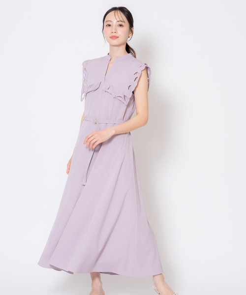 セール】【15周年】カットワークカラーワンピース（ワンピース