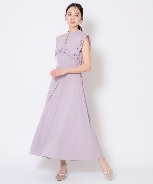 セール】【15周年】カットワークカラーワンピース（ワンピース