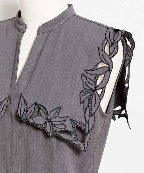 セール】【15周年】カットワークカラーワンピース（ワンピース