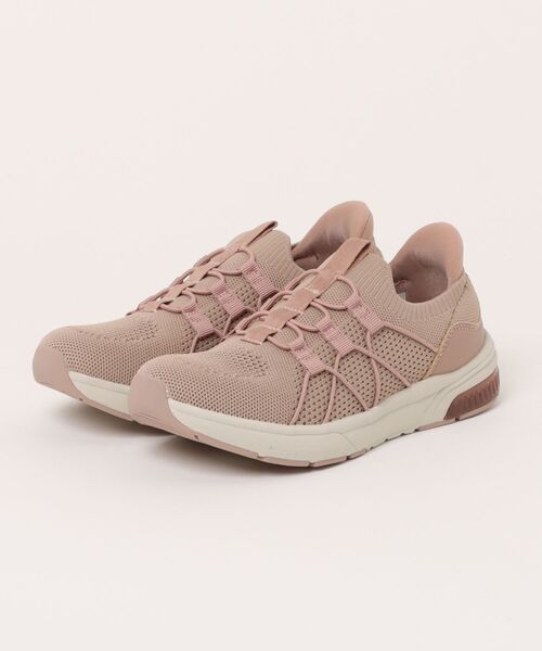 Piedi Nudi（ピエディヌーディ）の「Fit Partner / ハンズフリータイプ 「瞬スポ」 ニットスニーカー（スニーカー・レディース・ブラック系その他/ダークグレー/ピンク/ブラック・23.5cm/23.0cm/22.5cm/24.5cm/24.0cm）」の4枚目の写真