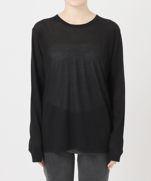 追加3 / 新色》シアークルーネックロングTシャツ（Tシャツ/カットソー