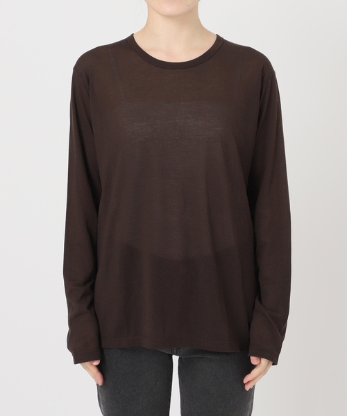 追加3 / 新色》シアークルーネックロングTシャツ（Tシャツ/カットソー