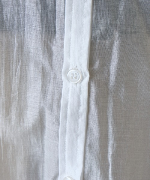 COLONY 2139（コロニートゥーワンスリーナイン）の「シアーオーバーシャツ（シャツ/ブラウス・レディース・ホワイト/ブラウン/ブラック/グレー・FREE）」の20枚目の写真