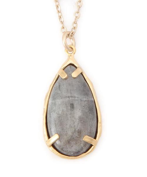 BEAUTY&YOUTH UNITED ARROWS（ビューティーアンドユースユナイテッドアローズ）の「BY ナチュラルストーンペンダント◆（ネックレス・レディース・オフホワイト/ブラック/グレー/ワインレッド/ターコイズブルー・FREE）」の3枚目の写真