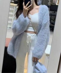 CHUL（チュル）の「ふわふわシャギーニットカーディガン（カーディガン/ボレロ）」