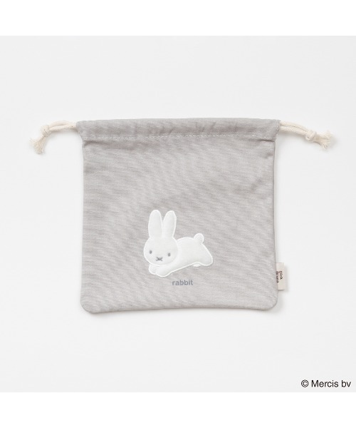 BRUNA FLUFFY APPLIQUE 巾着（ポーチ）｜Dick Bruna（ディックブルーナ