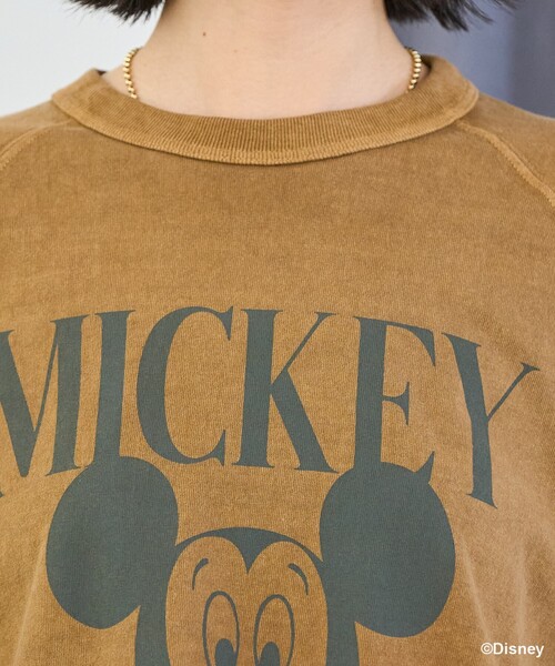 MICKEY MOUSE】 ラグランTシャツ/ミッキーマウス（Tシャツ