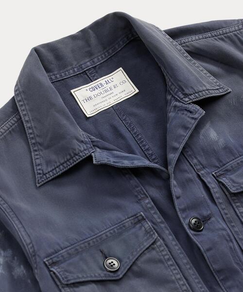 ディストレスト リバースサティーン カバーオール（つなぎ