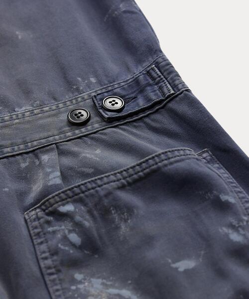 RRL（ダブル アール エル）の「ディストレスト リバースサティーン