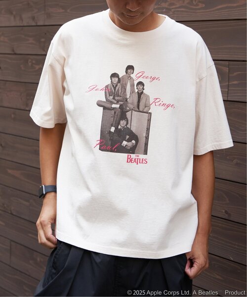 VENCEEXCHANGE(ヴァンスエクスチェンジ)の「THE BEATLES ザ ビートルズ Members sign Tシャツ(Tシャツ/カットソー・メンズ・オフホワイト/チャコール/ネイビー・M/L)」の10枚目の写真