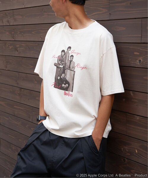 VENCEEXCHANGE(ヴァンスエクスチェンジ)の「THE BEATLES ザ ビートルズ Members sign Tシャツ(Tシャツ/カットソー・メンズ・オフホワイト/チャコール/ネイビー・M/L)」の12枚目の写真