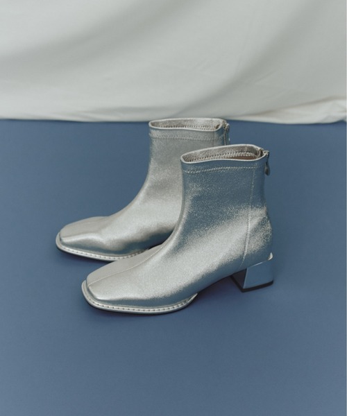 NICAL（ニカル）の「【NICAL】バイカラーヒールストレッチブーツ/ 554417（ブーツ・レディース・ブラック/シルバー/ネイビー・SMALL/LARGE/X-LARGE/MEDIUM）」の3枚目の写真