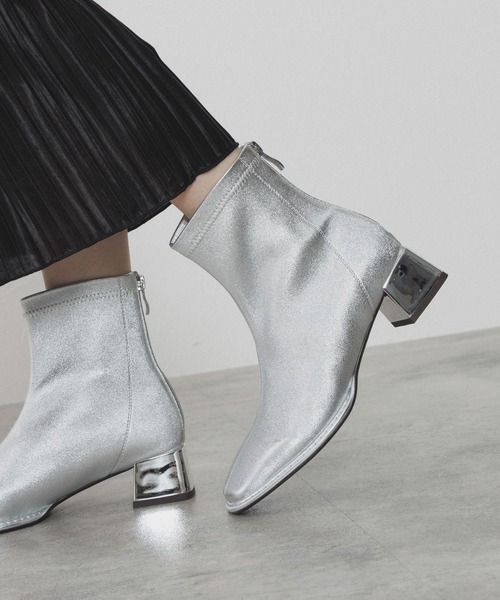 NICAL（ニカル）の「【NICAL】バイカラーヒールストレッチブーツ/ 554417（ブーツ・レディース・ブラック/シルバー/ネイビー・SMALL/LARGE/X-LARGE/MEDIUM）」の6枚目の写真